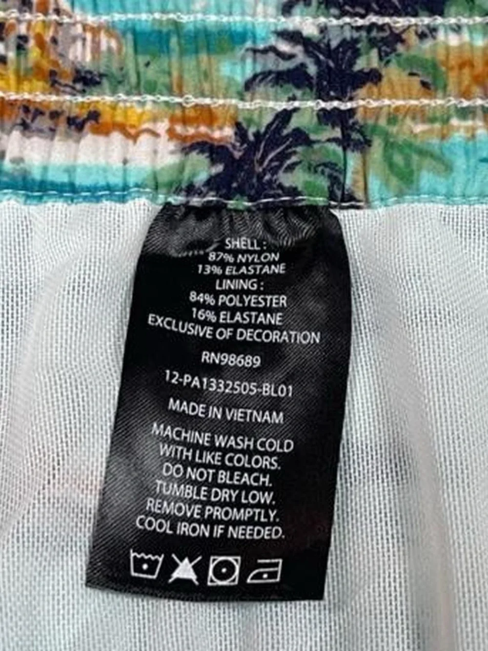 NWT! Todd Snyder Weekend Swim Shorts 5” Island Print Blue Men’s Size L Beach